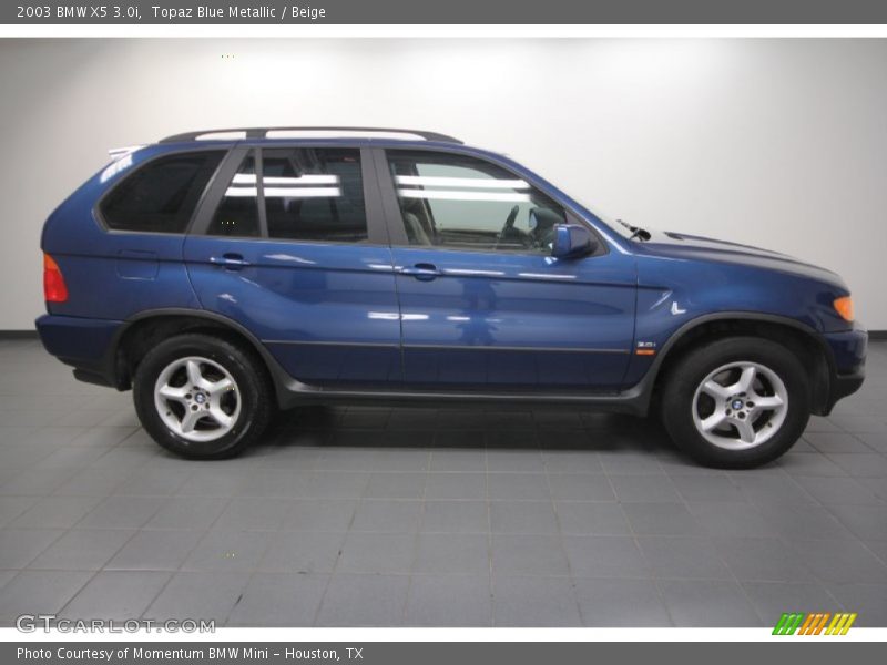 Topaz Blue Metallic / Beige 2003 BMW X5 3.0i