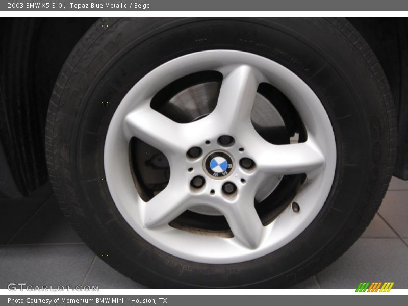 Topaz Blue Metallic / Beige 2003 BMW X5 3.0i