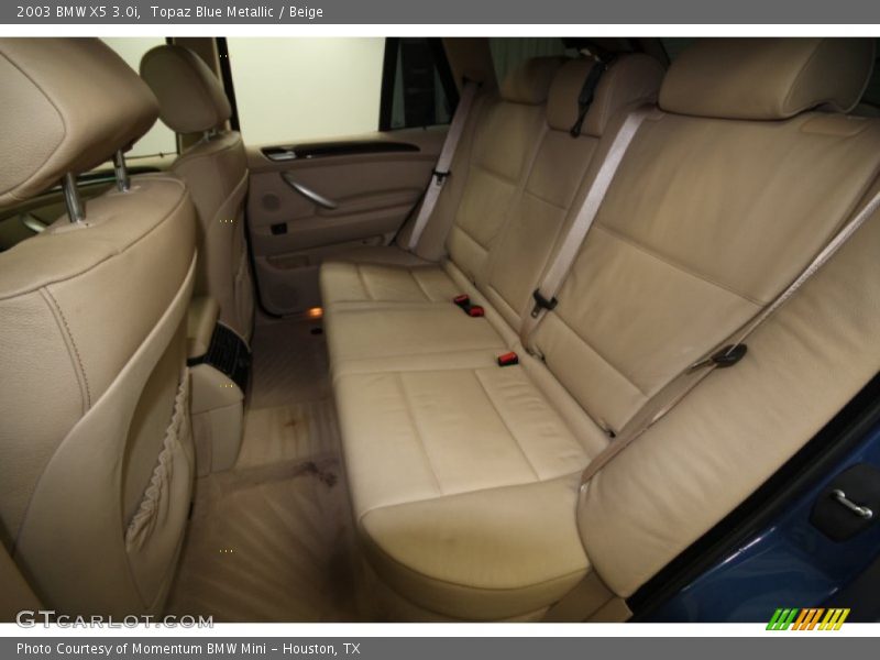 Topaz Blue Metallic / Beige 2003 BMW X5 3.0i