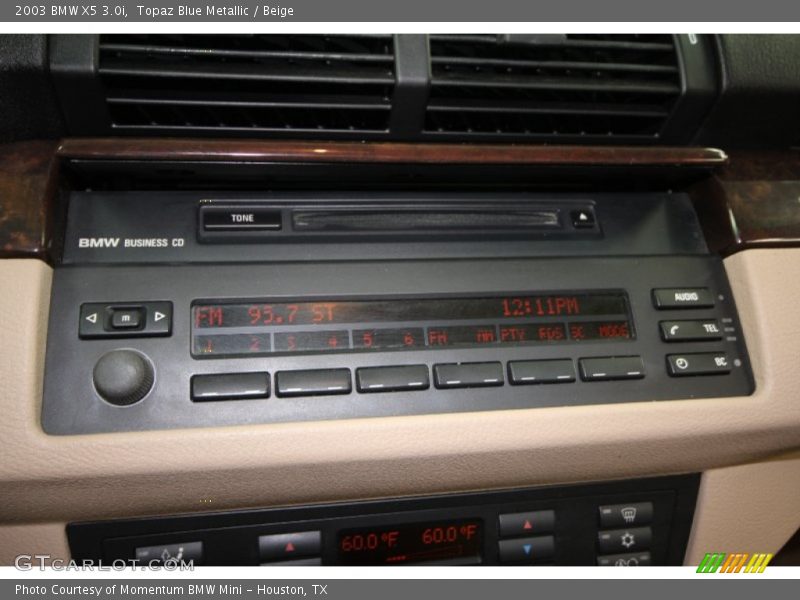 Topaz Blue Metallic / Beige 2003 BMW X5 3.0i