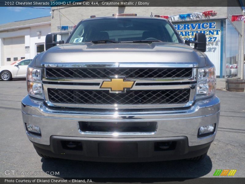 Graystone Metallic / Ebony 2012 Chevrolet Silverado 3500HD LT Crew Cab 4x4