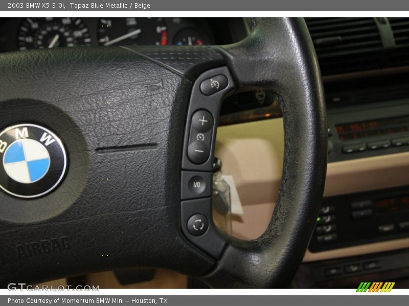 Topaz Blue Metallic / Beige 2003 BMW X5 3.0i