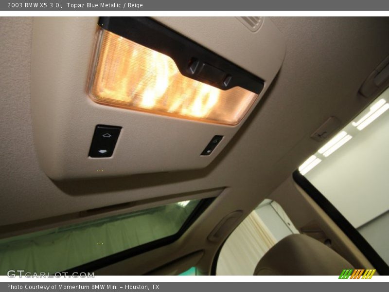 Topaz Blue Metallic / Beige 2003 BMW X5 3.0i