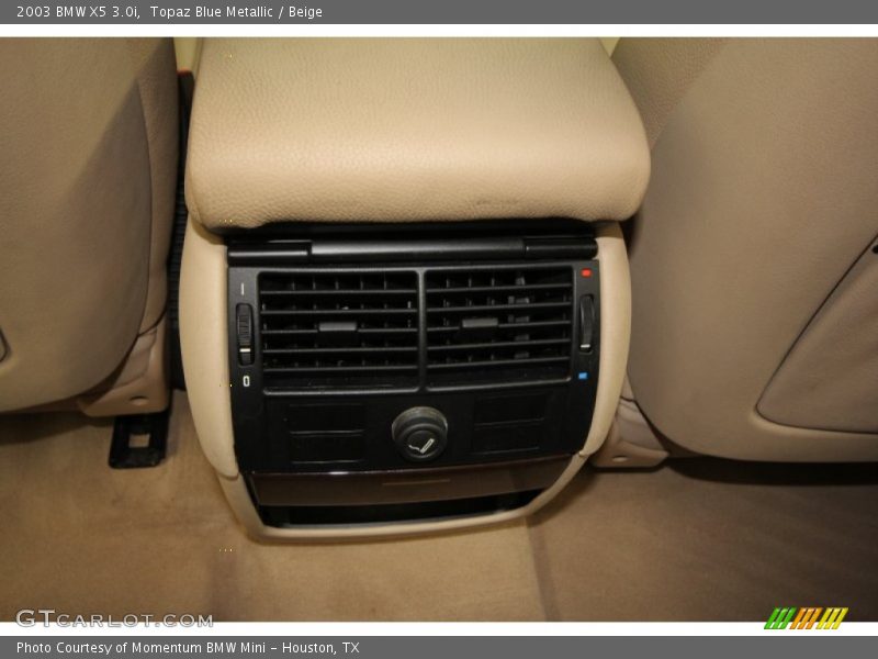 Topaz Blue Metallic / Beige 2003 BMW X5 3.0i