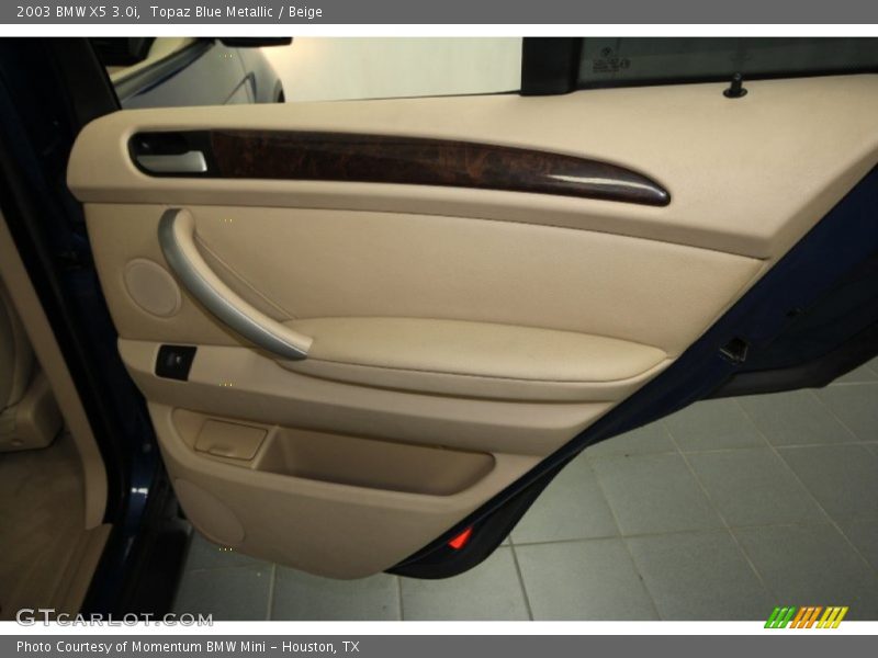 Topaz Blue Metallic / Beige 2003 BMW X5 3.0i