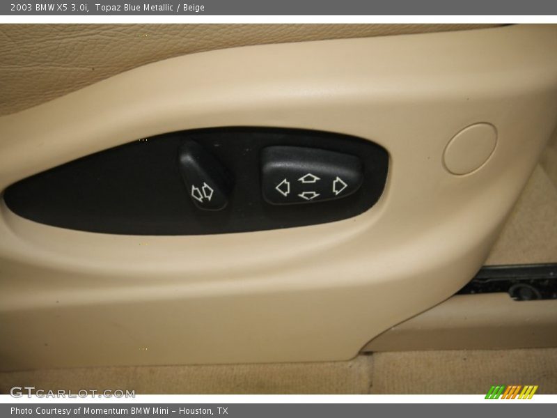 Topaz Blue Metallic / Beige 2003 BMW X5 3.0i
