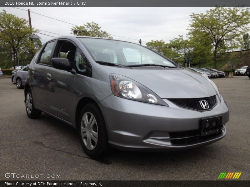 Storm Silver Metallic / Gray 2010 Honda Fit