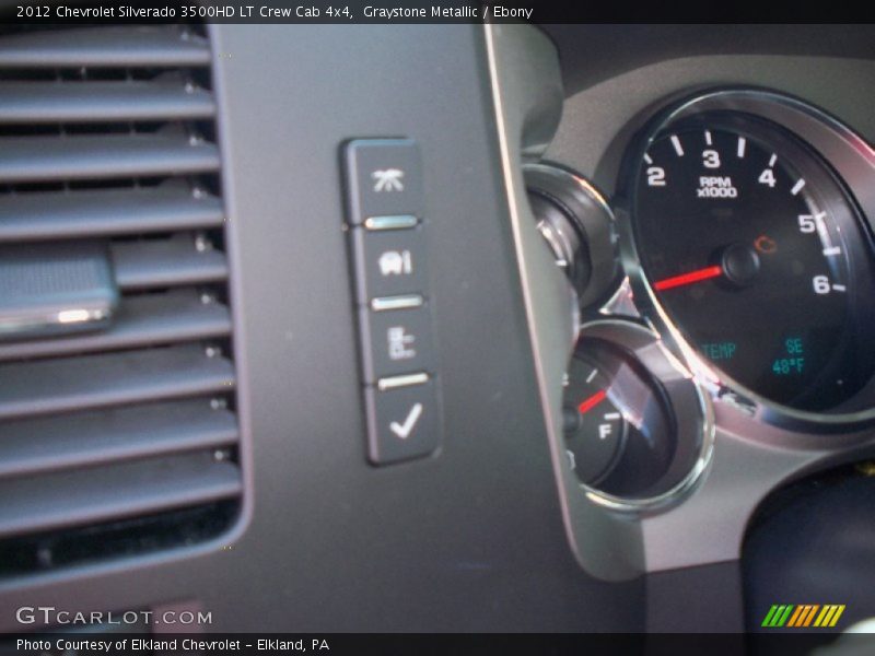 Graystone Metallic / Ebony 2012 Chevrolet Silverado 3500HD LT Crew Cab 4x4