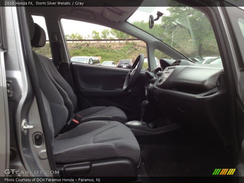 Storm Silver Metallic / Gray 2010 Honda Fit