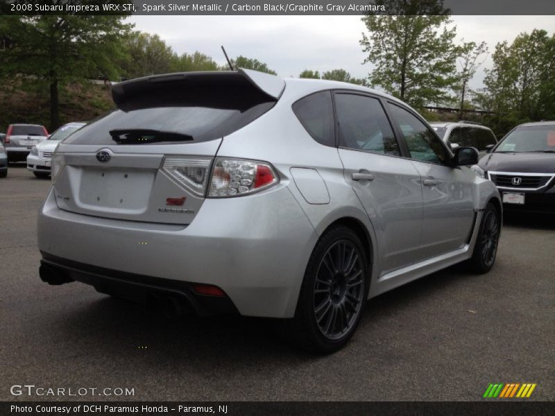 Spark Silver Metallic / Carbon Black/Graphite Gray Alcantara 2008 Subaru Impreza WRX STi