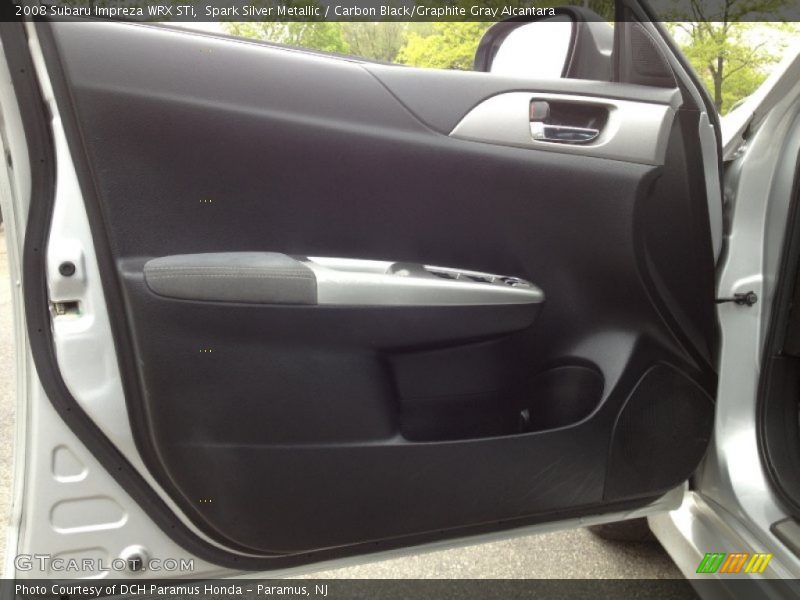 Spark Silver Metallic / Carbon Black/Graphite Gray Alcantara 2008 Subaru Impreza WRX STi