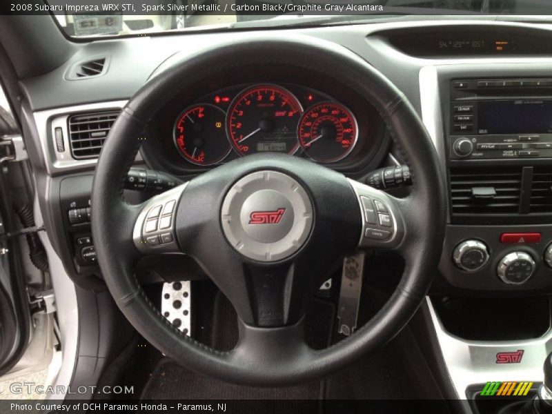 Spark Silver Metallic / Carbon Black/Graphite Gray Alcantara 2008 Subaru Impreza WRX STi