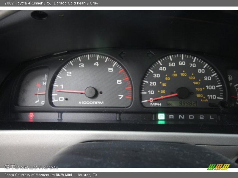 Dorado Gold Pearl / Gray 2002 Toyota 4Runner SR5