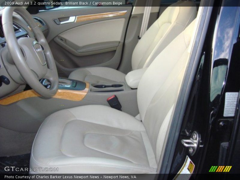 Brilliant Black / Cardamom Beige 2009 Audi A4 3.2 quattro Sedan