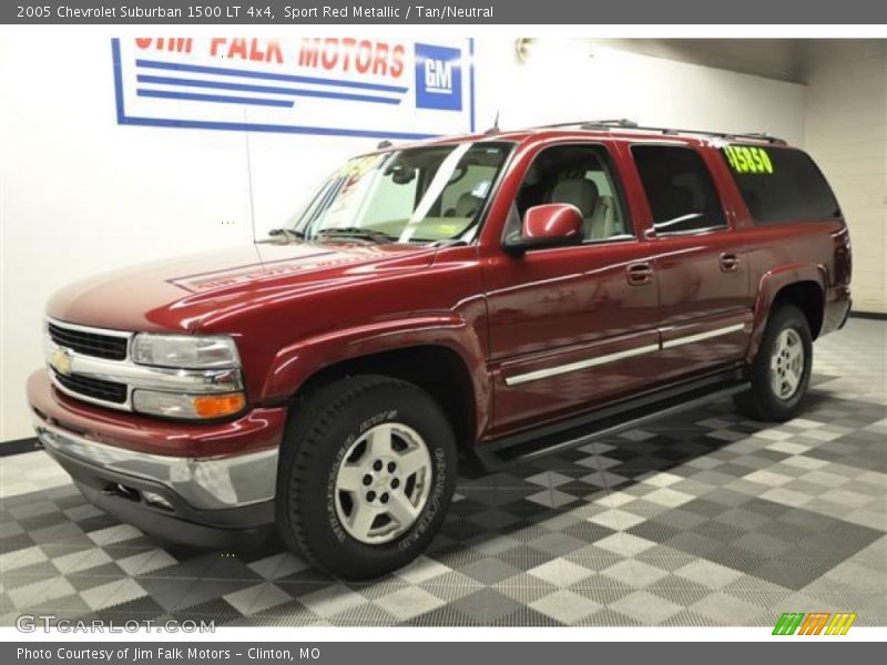 Sport Red Metallic / Tan/Neutral 2005 Chevrolet Suburban 1500 LT 4x4