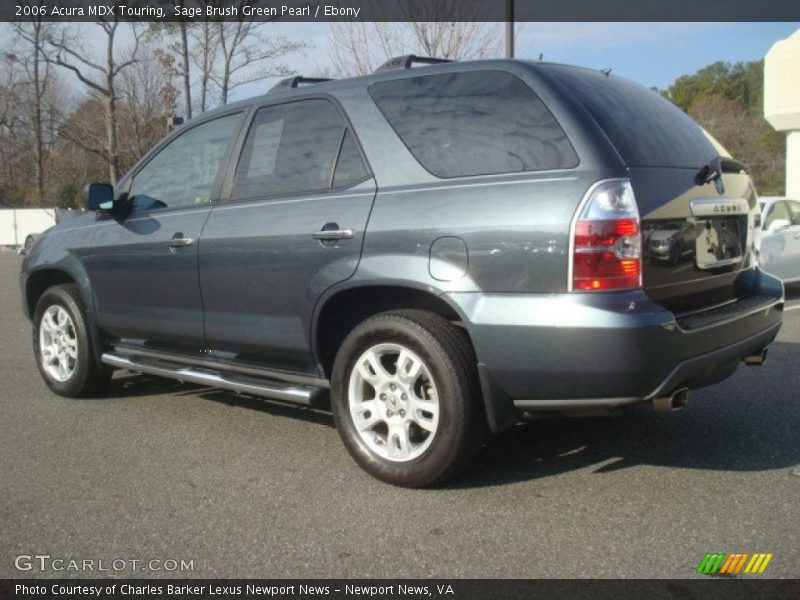 Sage Brush Green Pearl / Ebony 2006 Acura MDX Touring