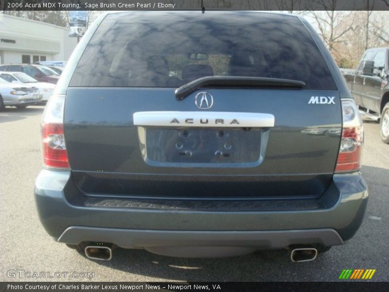 Sage Brush Green Pearl / Ebony 2006 Acura MDX Touring