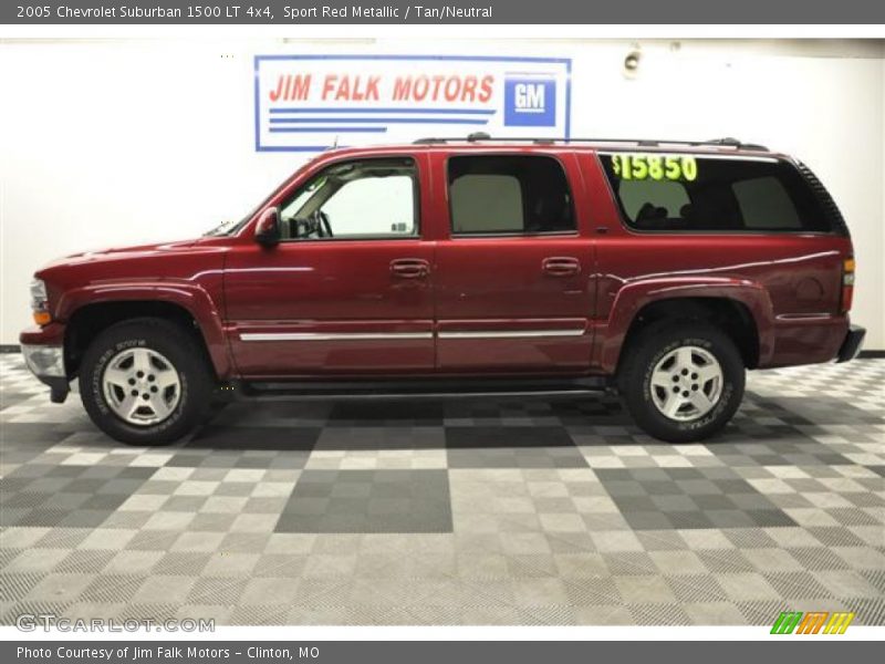 Sport Red Metallic / Tan/Neutral 2005 Chevrolet Suburban 1500 LT 4x4