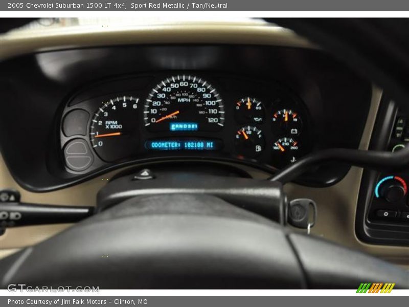 Sport Red Metallic / Tan/Neutral 2005 Chevrolet Suburban 1500 LT 4x4
