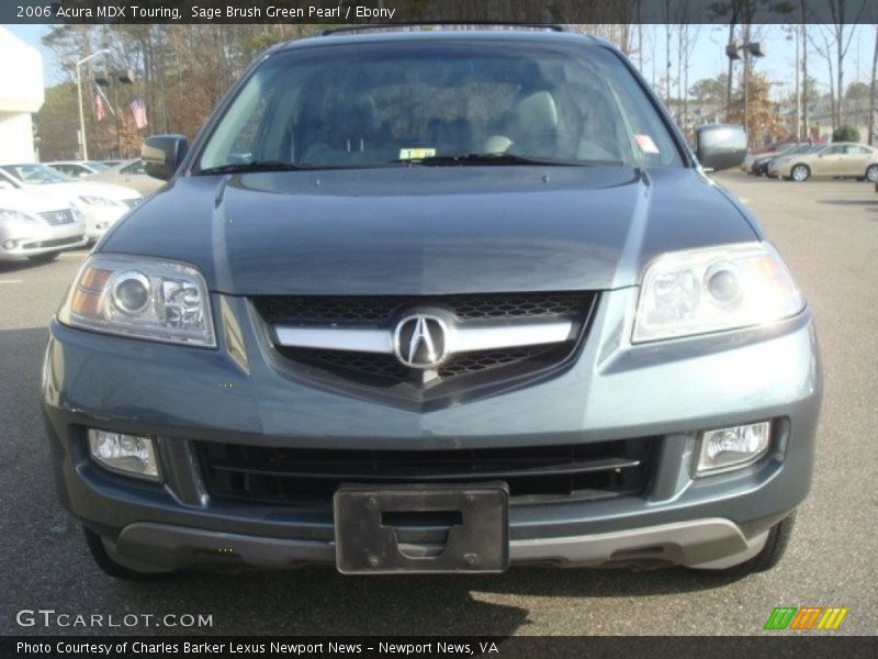 Sage Brush Green Pearl / Ebony 2006 Acura MDX Touring