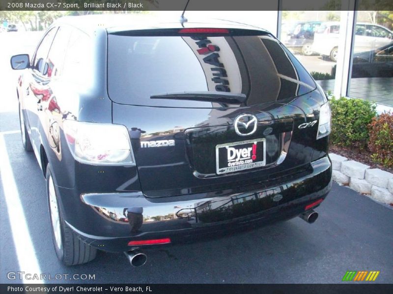 Brilliant Black / Black 2008 Mazda CX-7 Sport