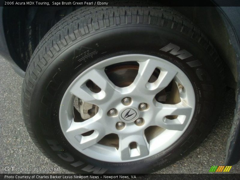 Sage Brush Green Pearl / Ebony 2006 Acura MDX Touring