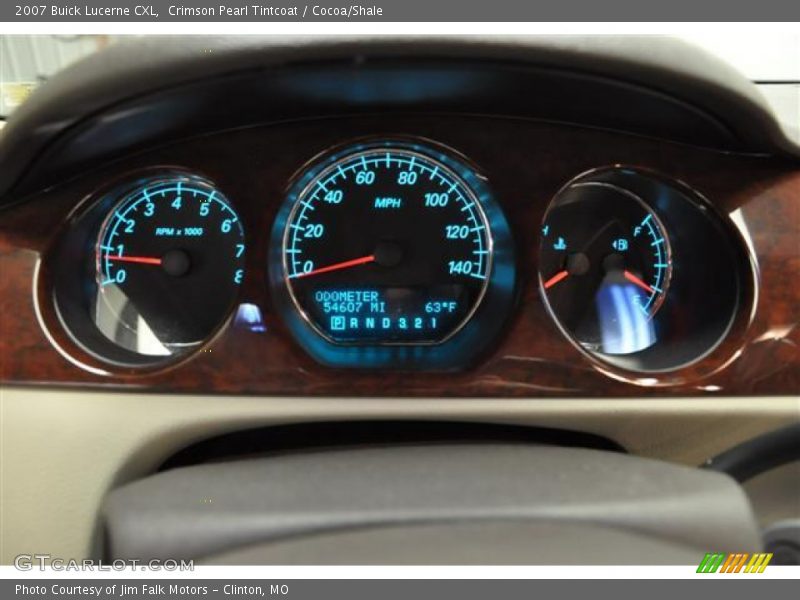 Crimson Pearl Tintcoat / Cocoa/Shale 2007 Buick Lucerne CXL