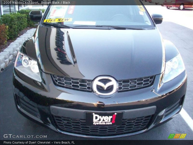 Brilliant Black / Black 2008 Mazda CX-7 Sport