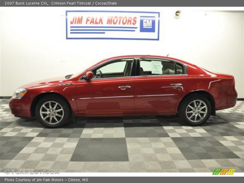 Crimson Pearl Tintcoat / Cocoa/Shale 2007 Buick Lucerne CXL