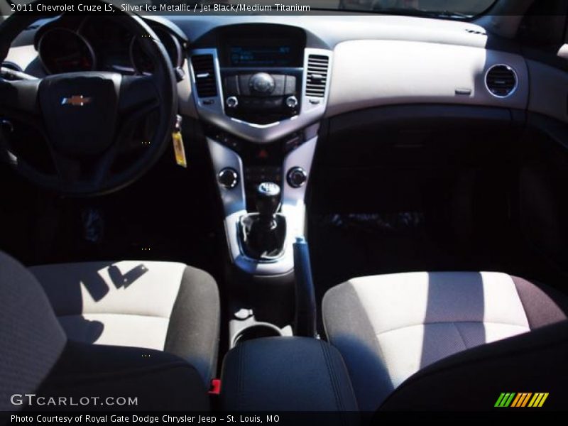 Silver Ice Metallic / Jet Black/Medium Titanium 2011 Chevrolet Cruze LS