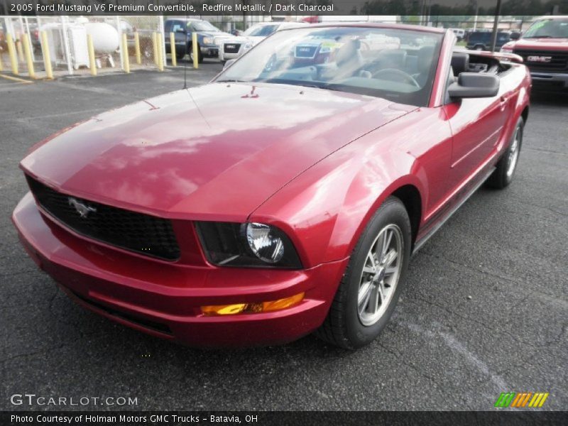 Redfire Metallic / Dark Charcoal 2005 Ford Mustang V6 Premium Convertible
