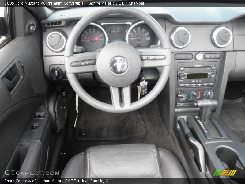 Redfire Metallic / Dark Charcoal 2005 Ford Mustang V6 Premium Convertible