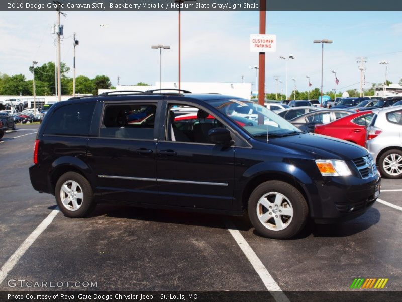 Blackberry Metallic / Medium Slate Gray/Light Shale 2010 Dodge Grand Caravan SXT