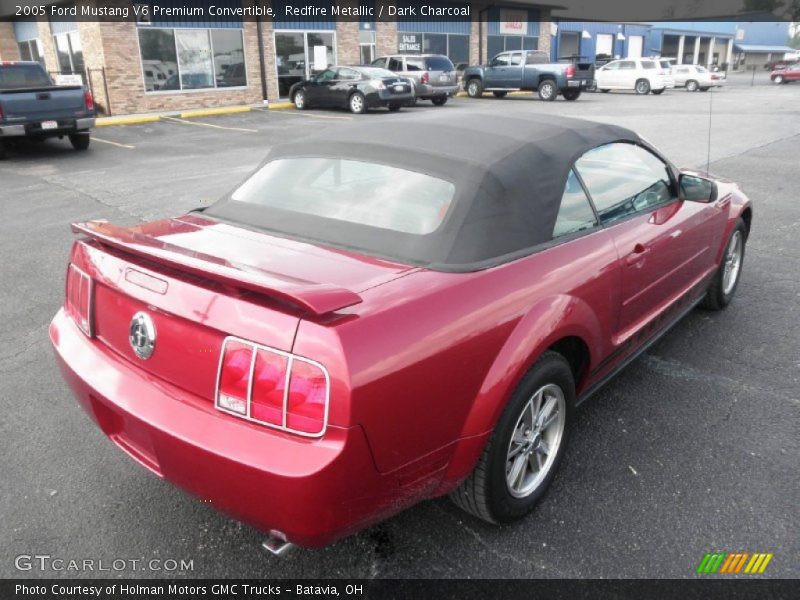 Redfire Metallic / Dark Charcoal 2005 Ford Mustang V6 Premium Convertible