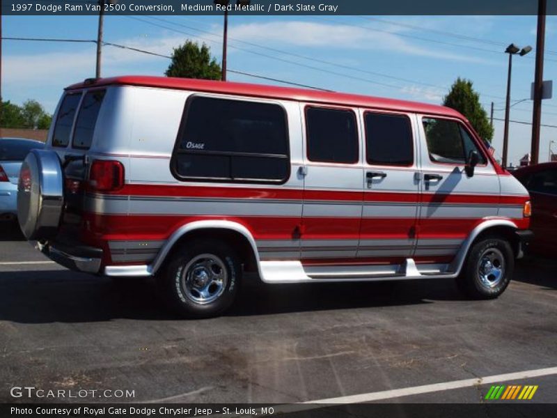 Medium Red Metallic / Dark Slate Gray 1997 Dodge Ram Van 2500 Conversion