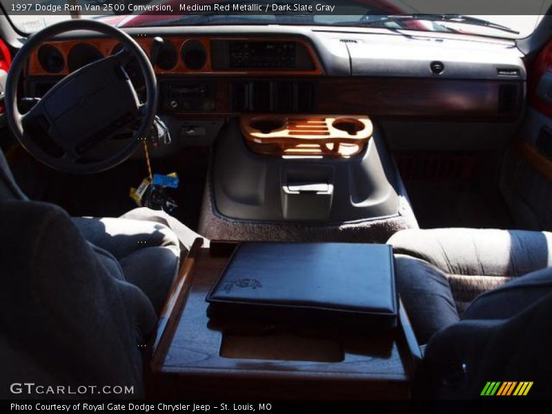 Medium Red Metallic / Dark Slate Gray 1997 Dodge Ram Van 2500 Conversion