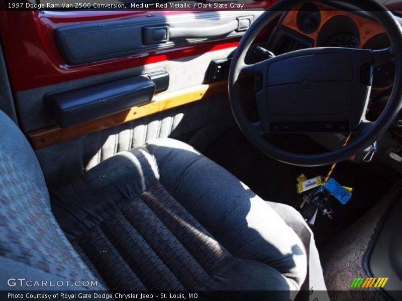 Medium Red Metallic / Dark Slate Gray 1997 Dodge Ram Van 2500 Conversion