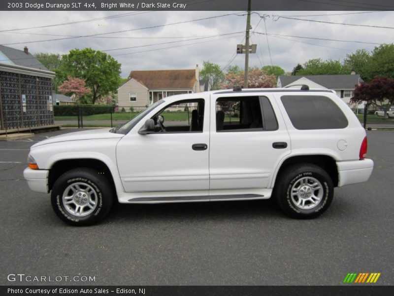 Bright White / Dark Slate Gray 2003 Dodge Durango SLT 4x4