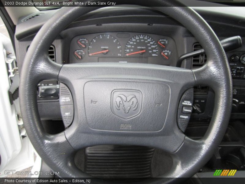 Bright White / Dark Slate Gray 2003 Dodge Durango SLT 4x4