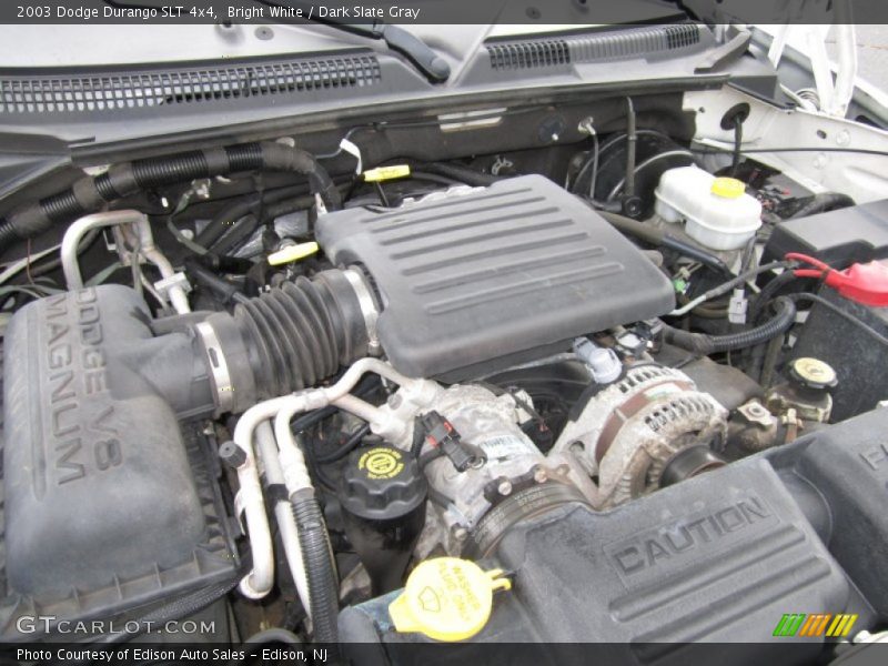 Bright White / Dark Slate Gray 2003 Dodge Durango SLT 4x4
