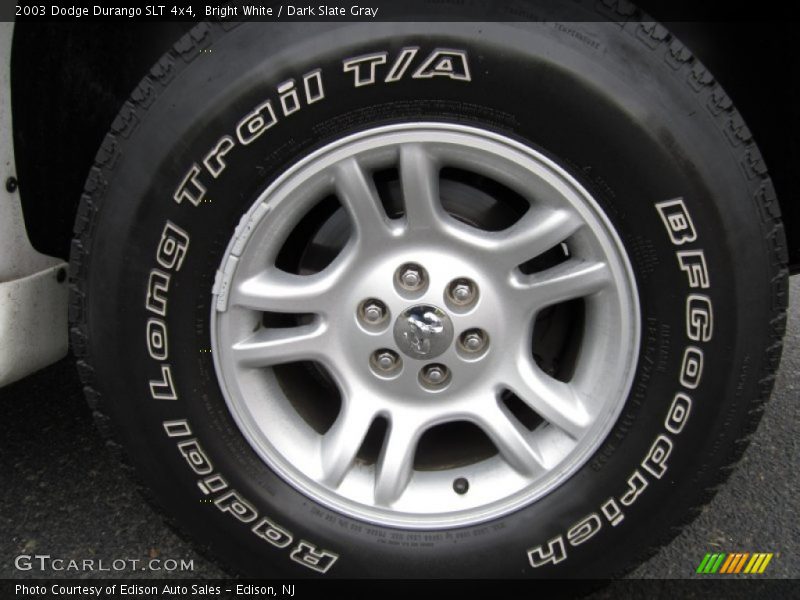 Bright White / Dark Slate Gray 2003 Dodge Durango SLT 4x4
