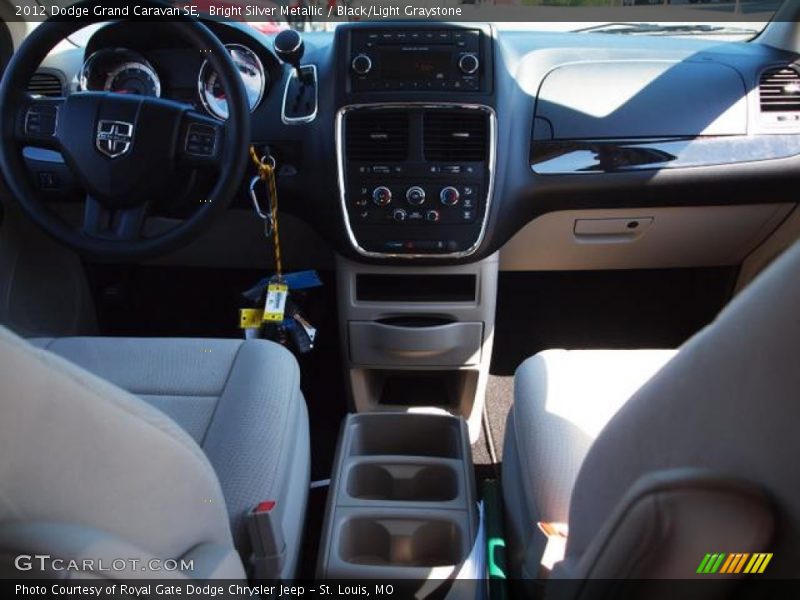 Bright Silver Metallic / Black/Light Graystone 2012 Dodge Grand Caravan SE