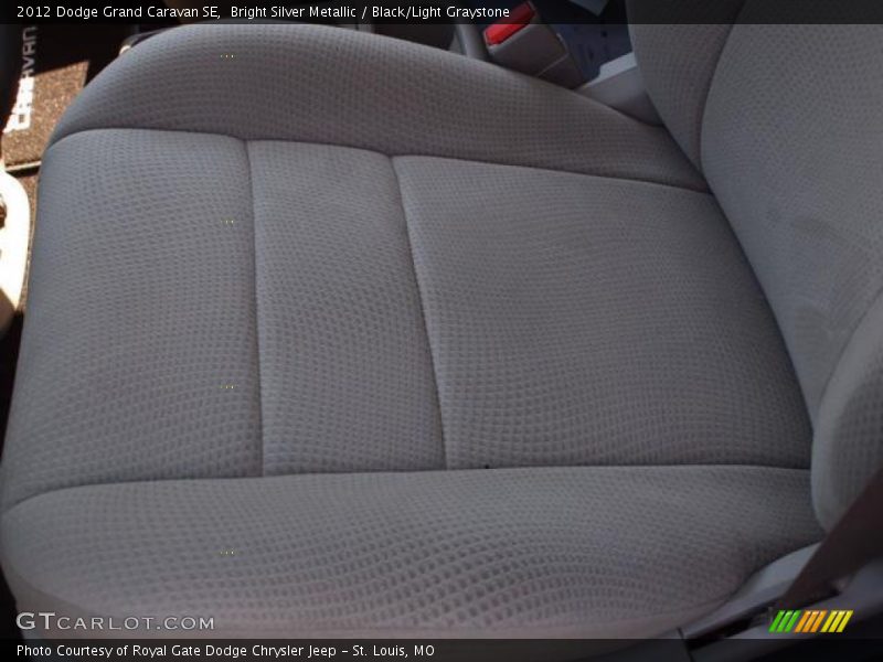 Bright Silver Metallic / Black/Light Graystone 2012 Dodge Grand Caravan SE