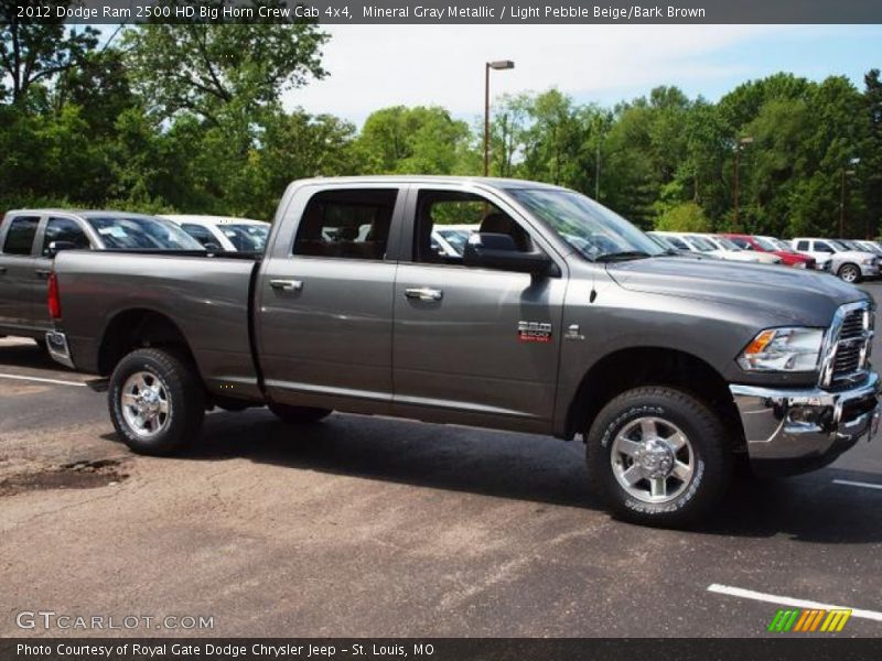 Mineral Gray Metallic / Light Pebble Beige/Bark Brown 2012 Dodge Ram 2500 HD Big Horn Crew Cab 4x4