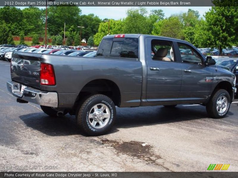 Mineral Gray Metallic / Light Pebble Beige/Bark Brown 2012 Dodge Ram 2500 HD Big Horn Crew Cab 4x4
