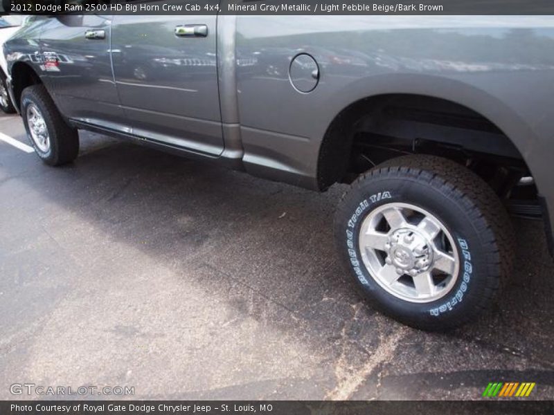 Mineral Gray Metallic / Light Pebble Beige/Bark Brown 2012 Dodge Ram 2500 HD Big Horn Crew Cab 4x4