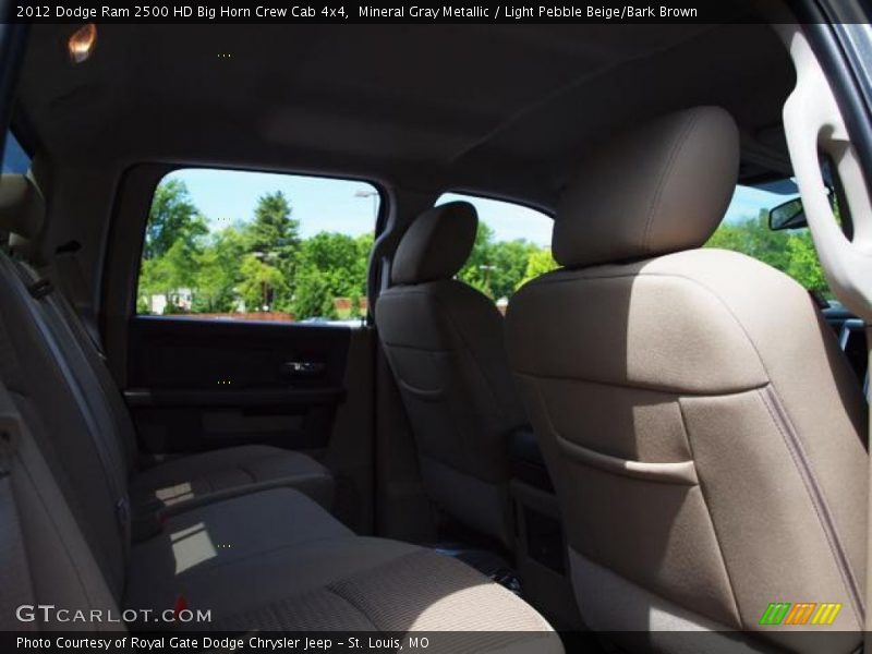 Mineral Gray Metallic / Light Pebble Beige/Bark Brown 2012 Dodge Ram 2500 HD Big Horn Crew Cab 4x4