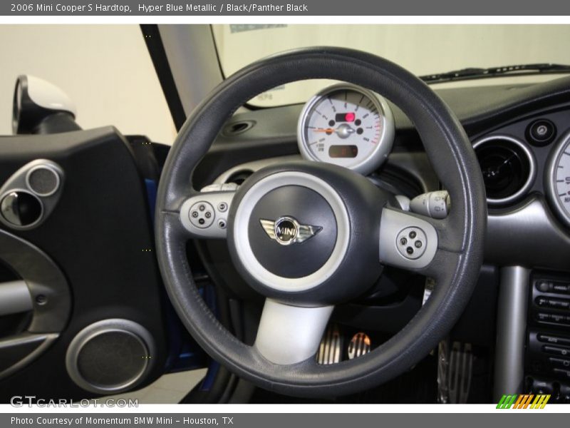 Hyper Blue Metallic / Black/Panther Black 2006 Mini Cooper S Hardtop