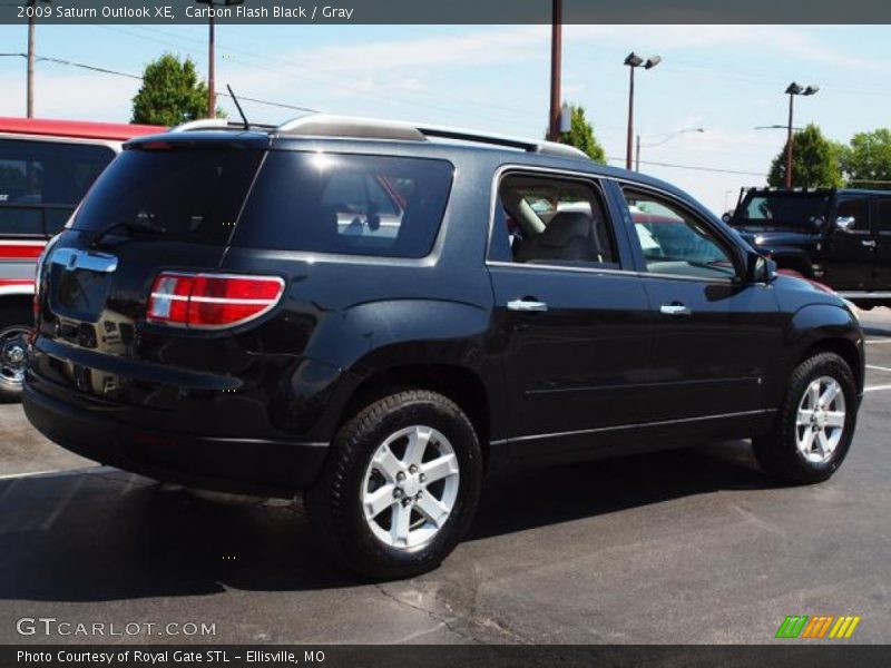 Carbon Flash Black / Gray 2009 Saturn Outlook XE