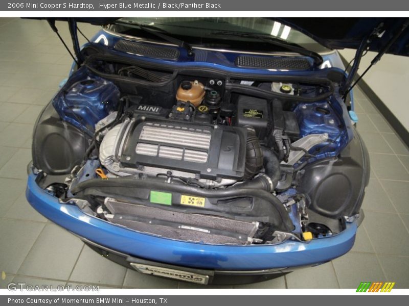 Hyper Blue Metallic / Black/Panther Black 2006 Mini Cooper S Hardtop
